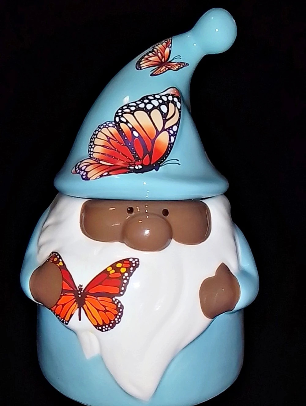 Ivy & Rosewater Gnome Candle Blue & White NWT